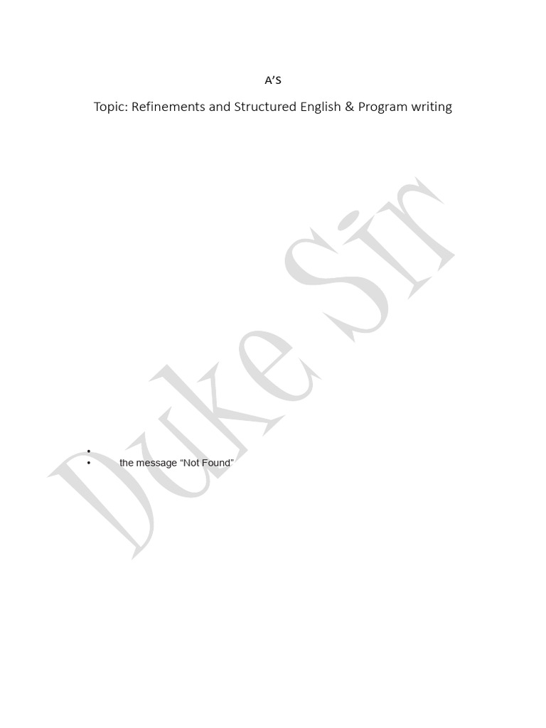 CSc. Worksheet 5-Refinements&Programming | PDF | Algorithms And Data ...