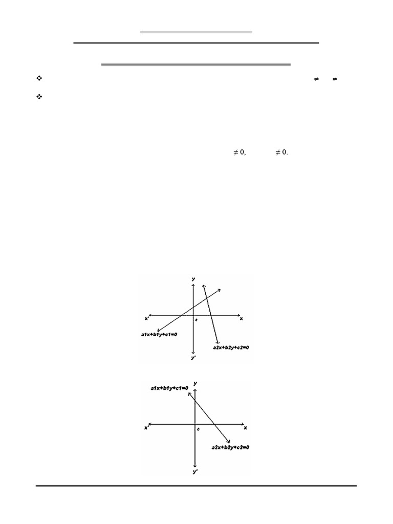 Class 10 Linear Equations Guide | PDF | Equations | System Of Linear ...