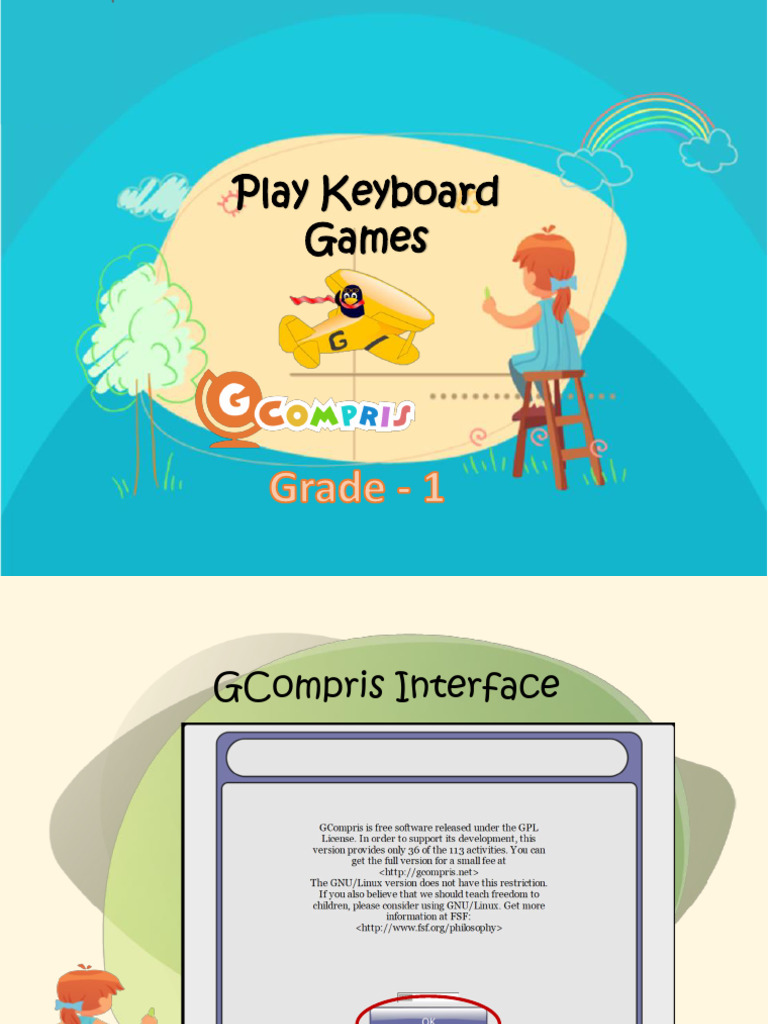 GCompris Keyboard Games for Grade 1 | PDF
