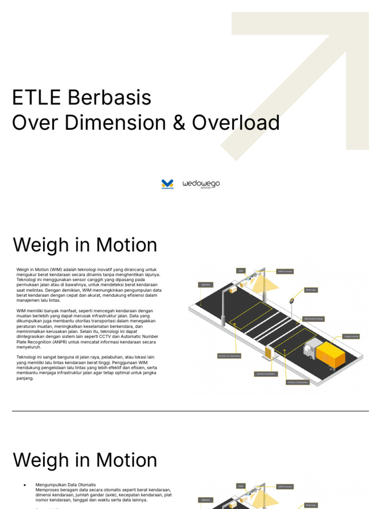 Teknologi Weigh in Motion untuk ETLE | PDF