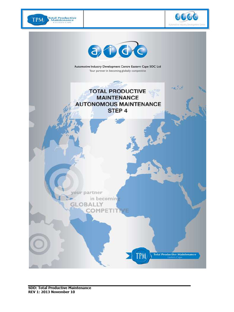 Step 4: Standardizing Equipment Maintenance | PDF | Mechanical Engineering