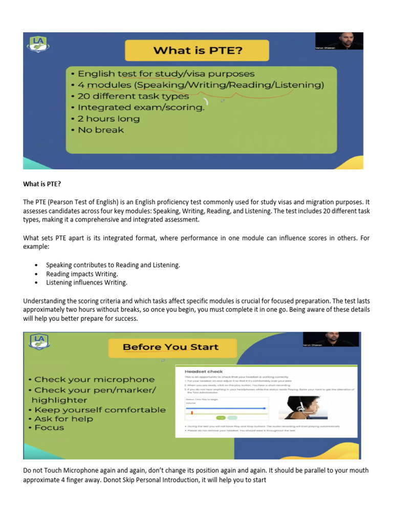 Mastering PTE Speaking Techniques | PDF | Verb | Adjective