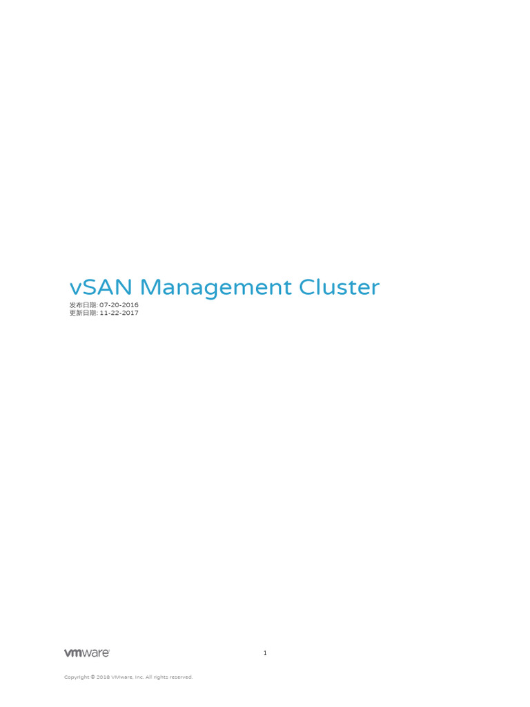 vSAN for Hyper-Converged Management | PDF | Replication (Computing ...