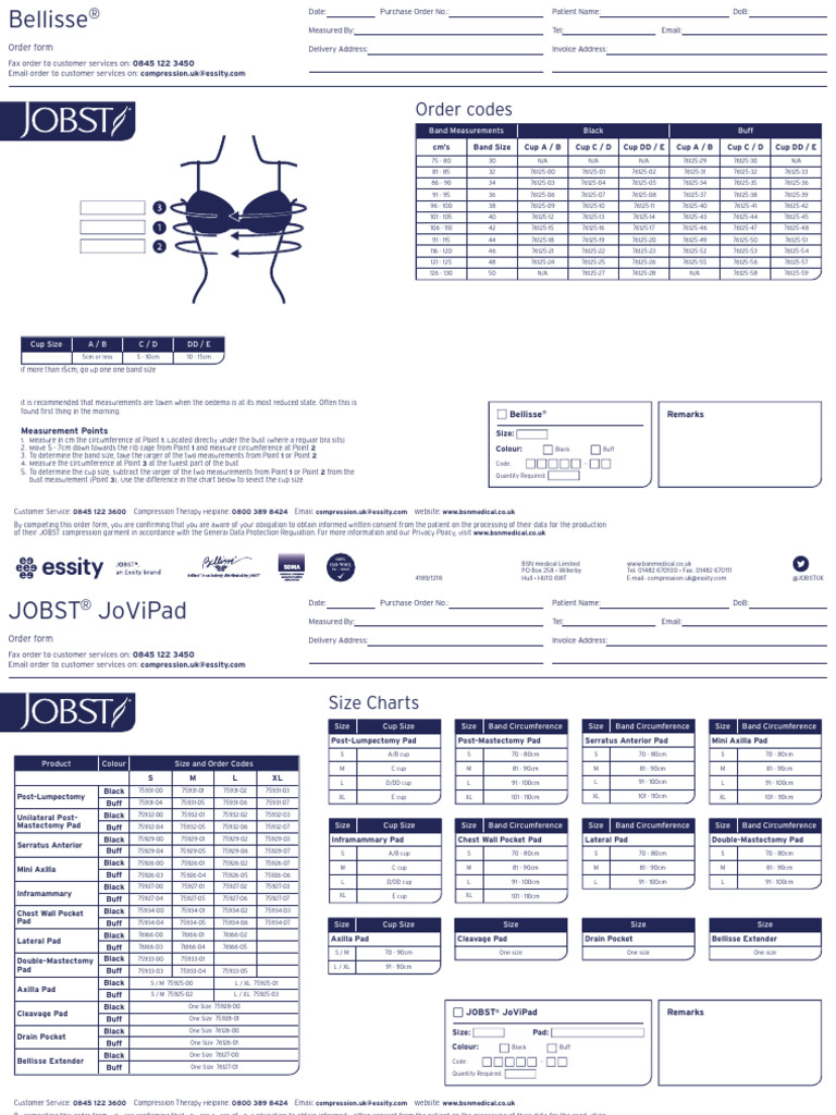 Compression Garment Measurement Guide | PDF | Secondary Sexual ...