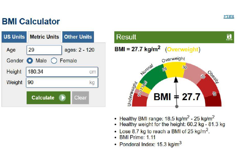 BMI Value | PDF