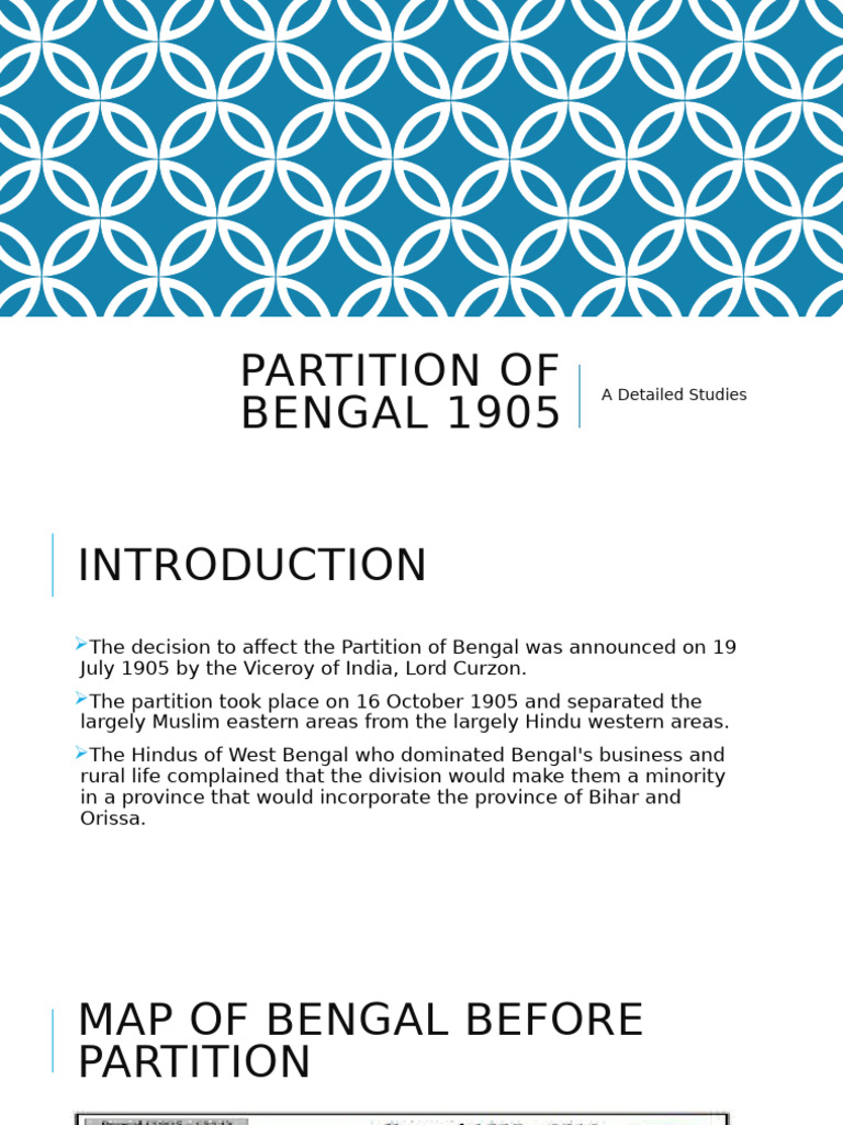 Partition of Bengal 1905 04022025 031701pm | PDF | Partition Of India ...