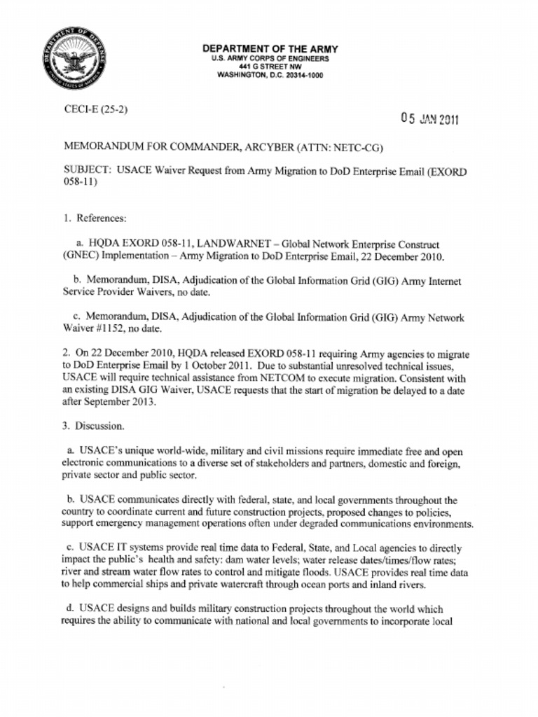 Responsive Document - CREW: Department of The Army: Regarding Record ...