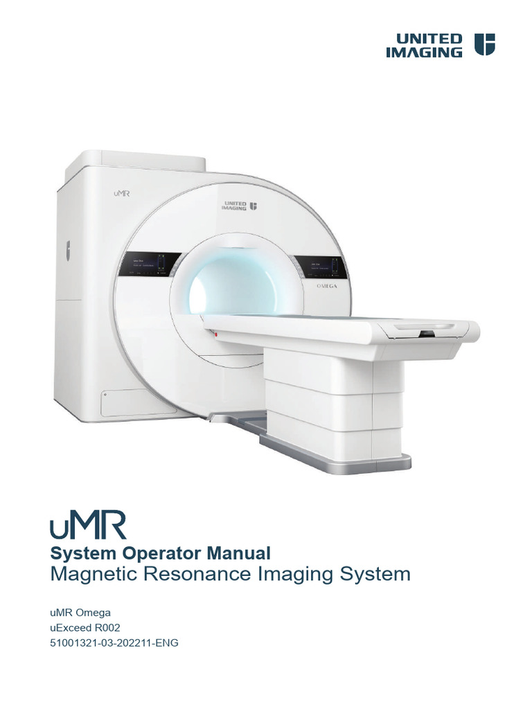 uMR Omega System Operator Manual | PDF | Medical Imaging | Magnetic ...