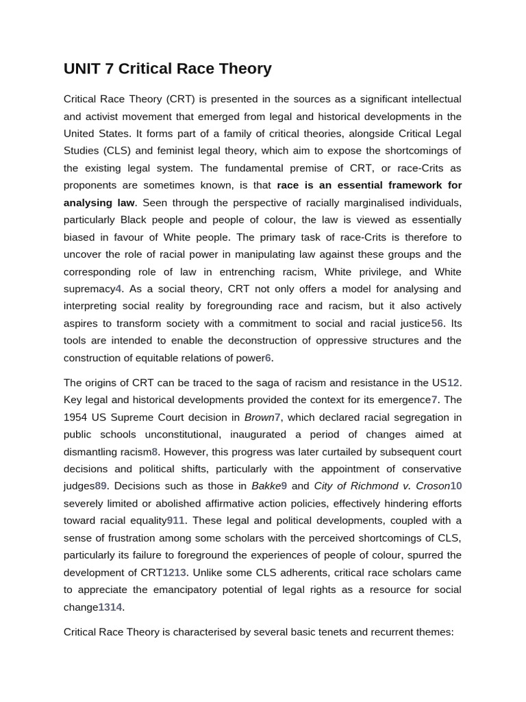 Understanding Critical Race Theory | PDF | Intersectionality ...
