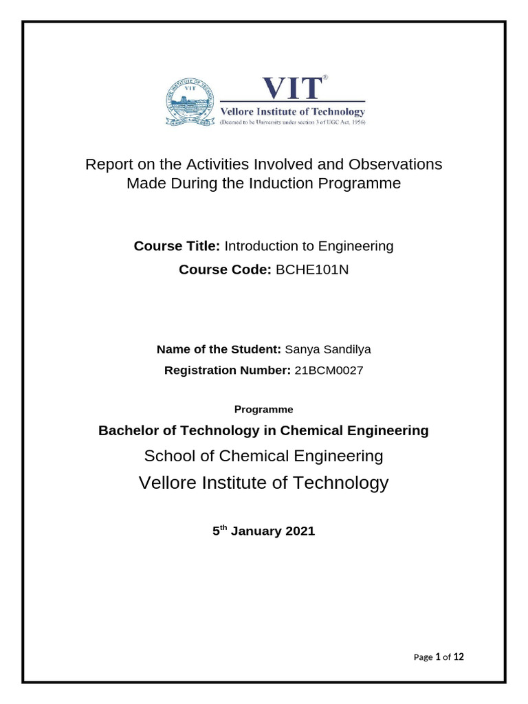 Introduction To Engineering Report Format (AutoRecovered) | PDF