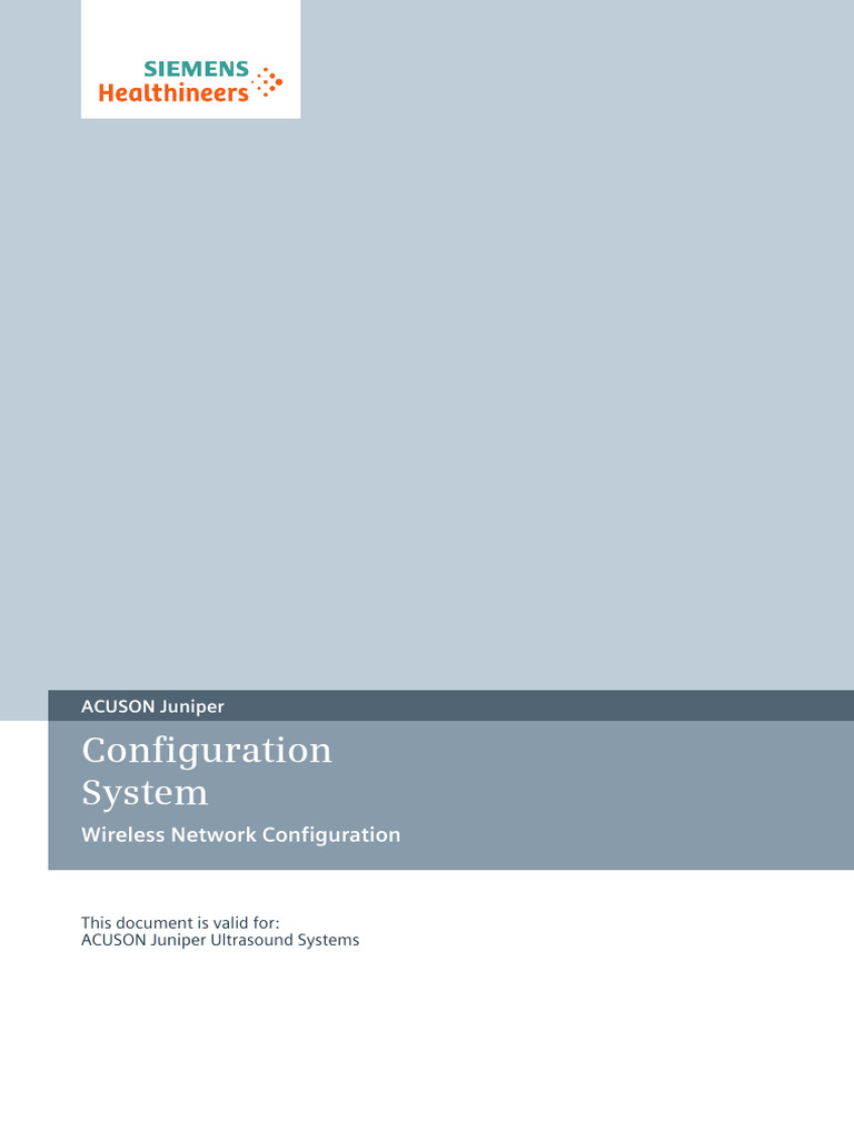 SM System, Wireless Network Configuration CSTD US38-JUP.805.01 US38-104 ...