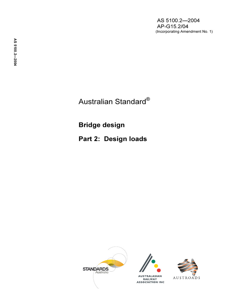 AS 5100.2 Bridge Design Loads | PDF | Traffic | Bridge