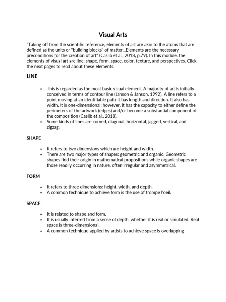 Understanding Visual Art Elements | PDF | Composition (Visual Arts) | Tempo