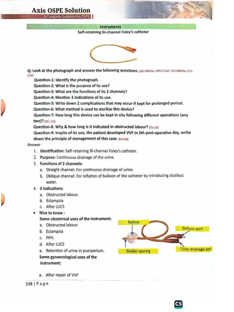 Obs & Gynae Axis OspePDF - 250704 - 081615 | PDF