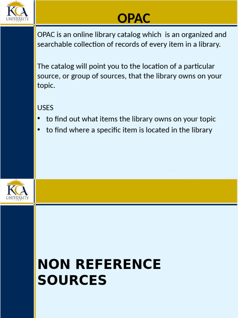 Understanding OPAC and Library Resources | PDF | Libraries | Academic ...