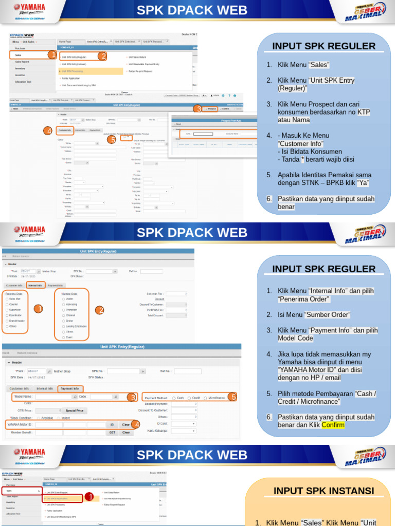Panduan Input SPK DPACK Web | PDF