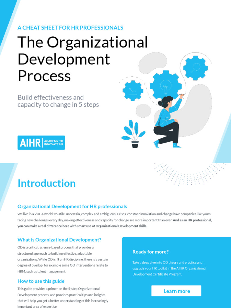 5 Steps in Organizational Development | PDF | Organization Development ...