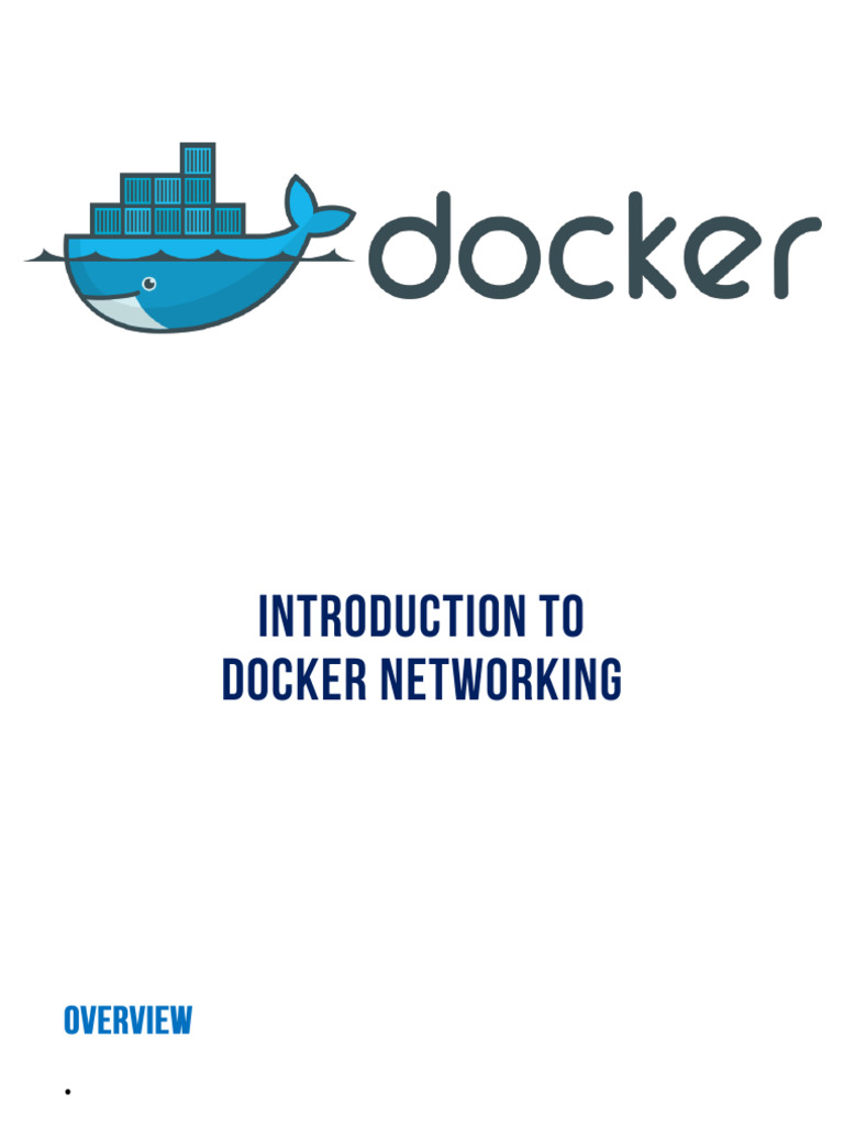 Docker Container Networking Overview | PDF | Computer Network | Network ...
