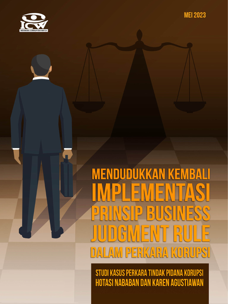 Riset Business Judgement Rule Dalam Perkara Korupsi | PDF