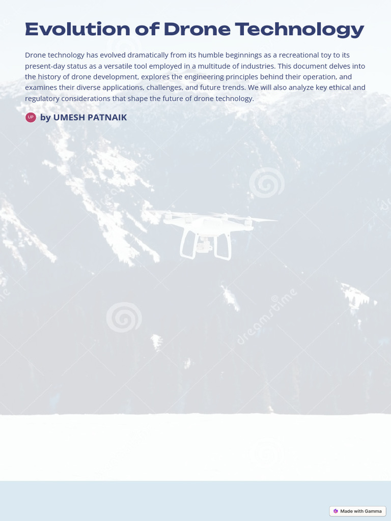 Drone Technology Evolution Timeline | PDF | Unmanned Aerial Vehicle ...