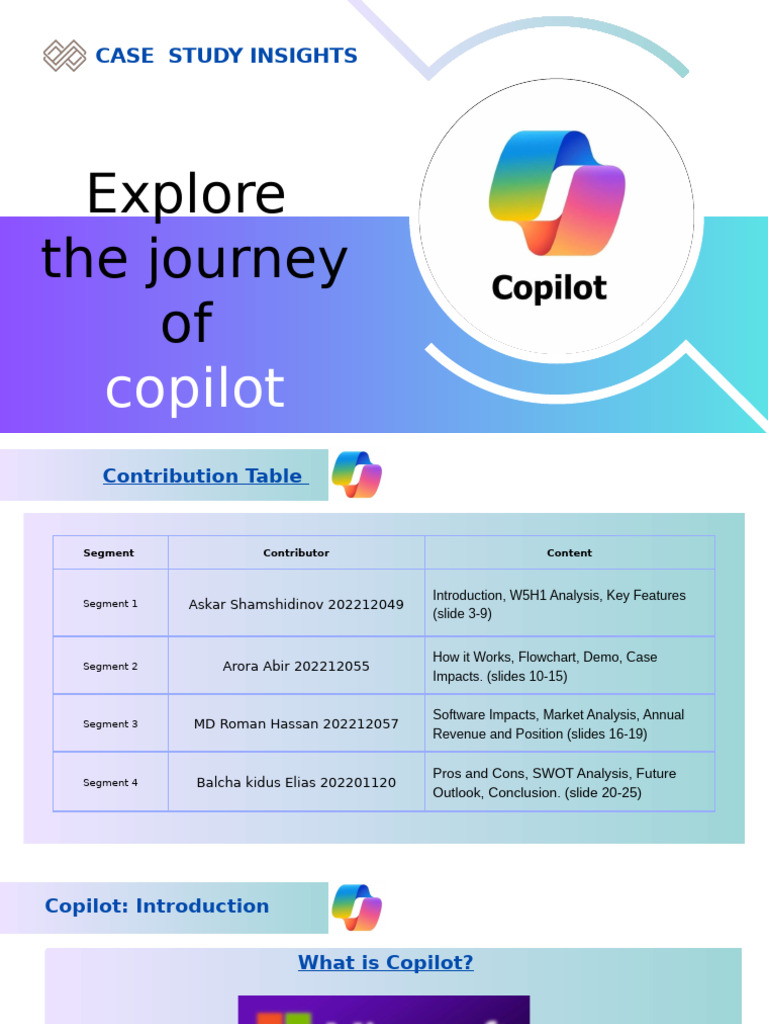 Microsoft Copilot Case Study Insights | PDF | Microsoft Excel ...