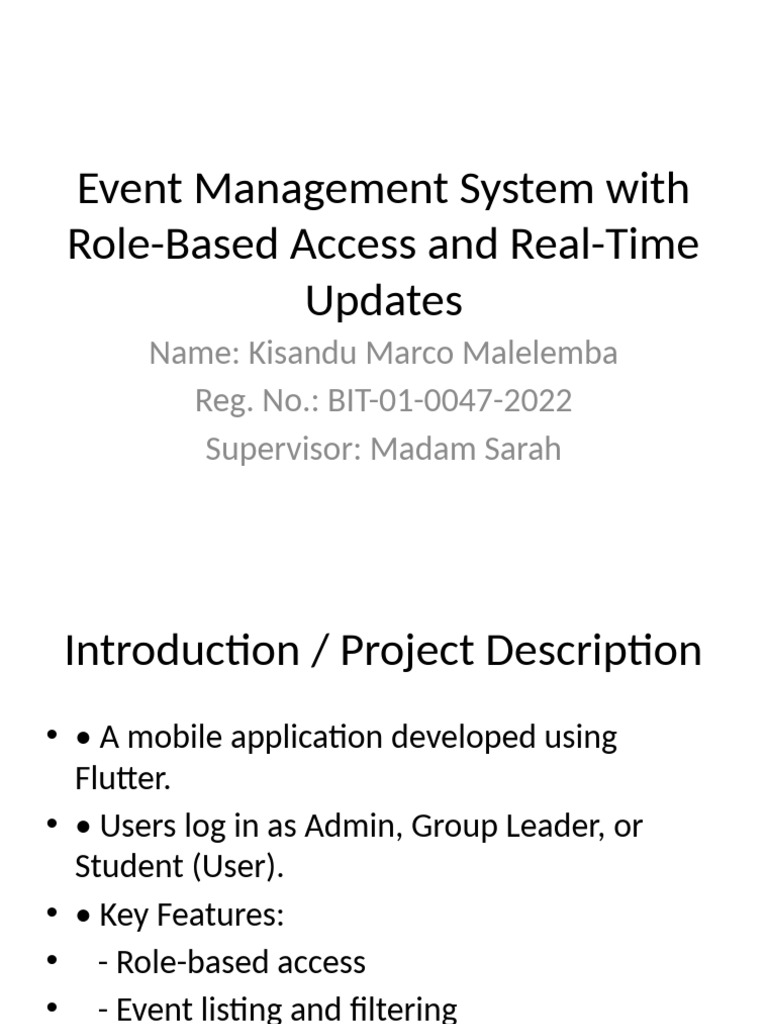 Final Event Management Presentation | PDF