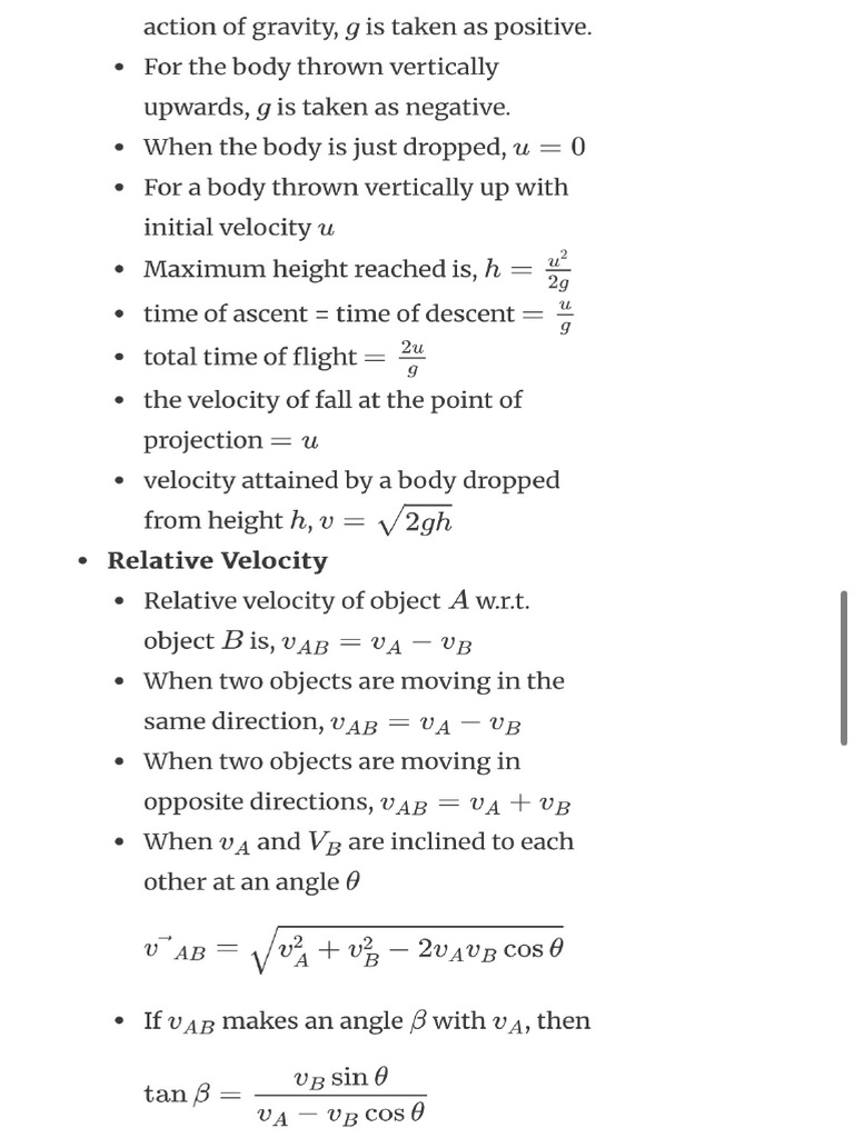 Phy Formula C 1 | PDF