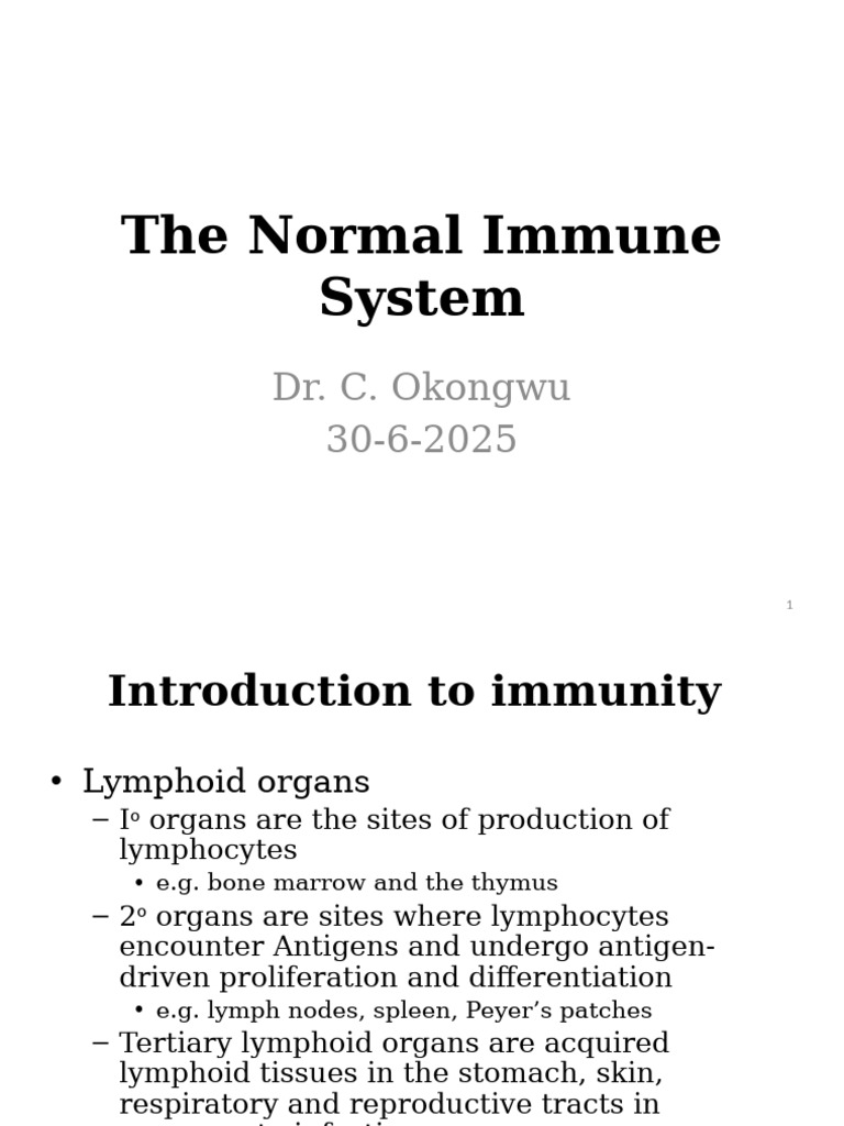 Overview of the Immune System | PDF | Immune System | Lymphocyte