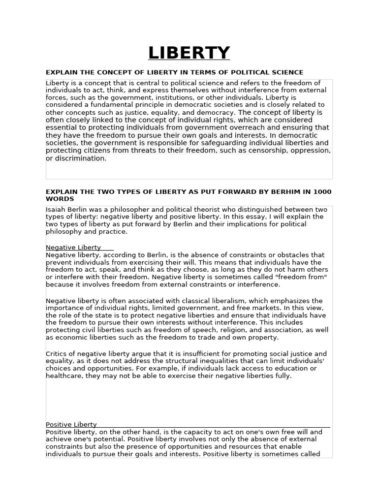 Marxist Perspectives on Liberty | PDF | Liberty | Marxism