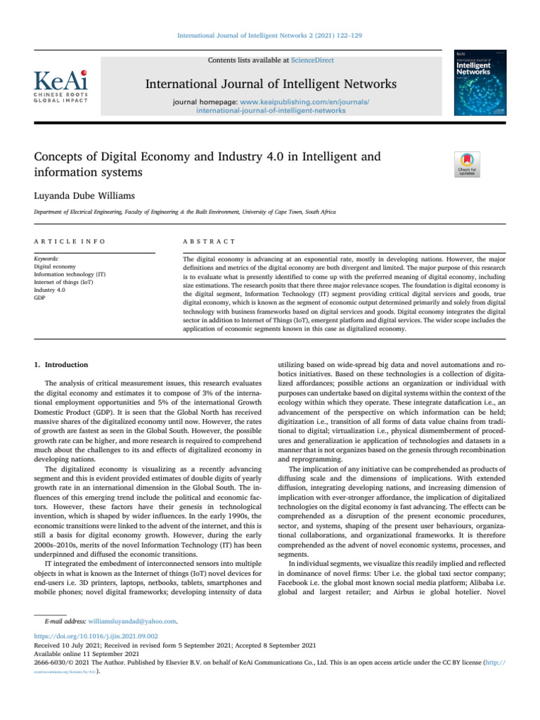 Digital Economy and Industry 4.0 Insights | PDF | Internet Of Things ...