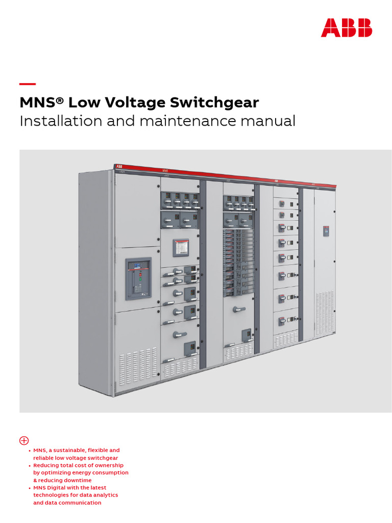 MNS Low Voltage Switchgear Manual | PDF | Electric Arc | Humidity