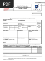ECSA Candidate Registration Application Form | PDF | Cheque | Banks