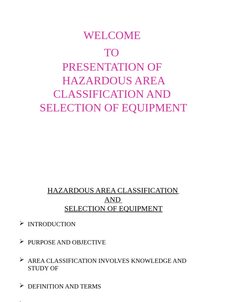 Hazardous Area Classification | PDF