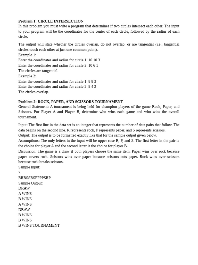 Circle Intersection and Tournament Analysis | PDF | Numbers | Letter Case