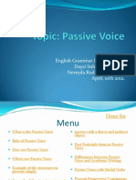 Passive Voice Tec III