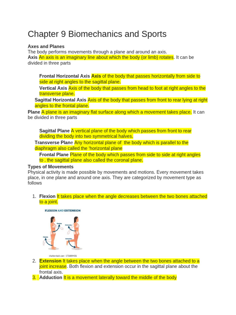 Biomechanics of Sports Movements | PDF | Force | Pelvis