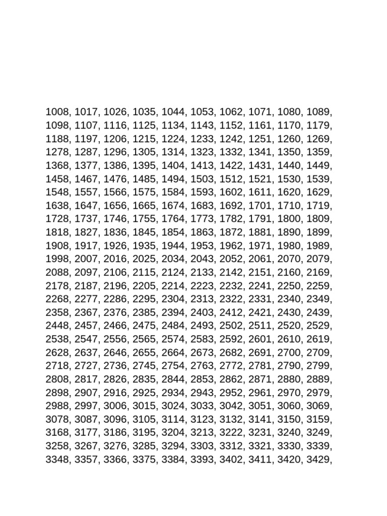 Number With Total 9 | PDF