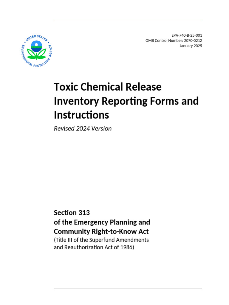 2613.08 RY2024 RFI Main Document | PDF | Waste | Chemical Substances