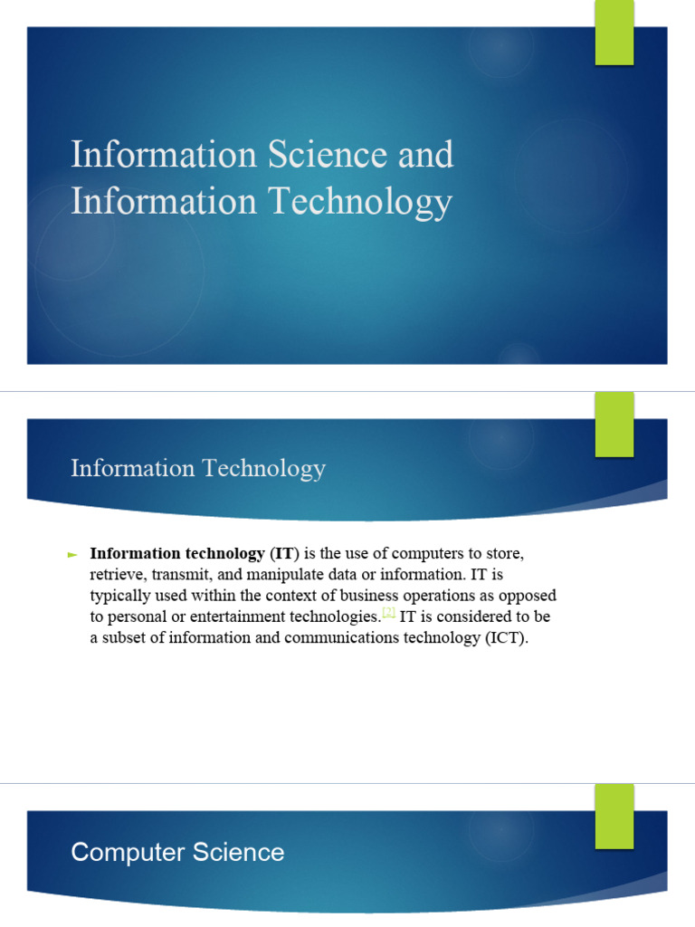 Overview of Information Science & IT | PDF | Medical Imaging | Imaging