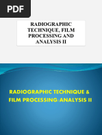 Standard Radiographic Technique Chart | PDF | Radiography | X Ray