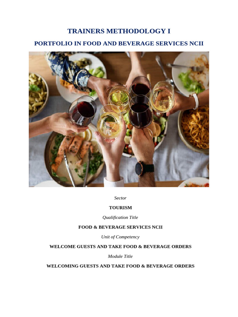 Food & Beverage Services Training Guide | PDF | Occupational Safety And ...