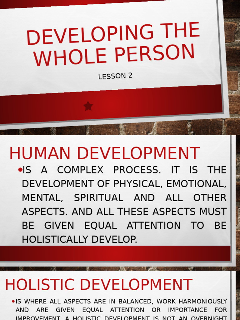 Whole Person Development Overview | PDF