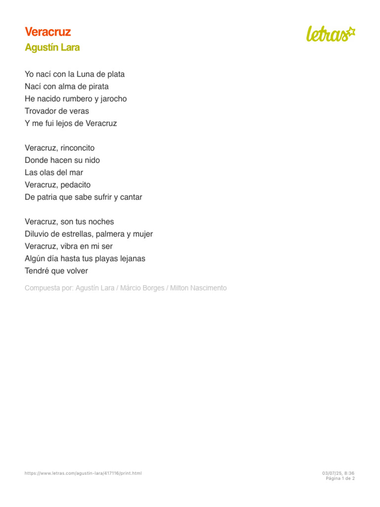 Letra de 