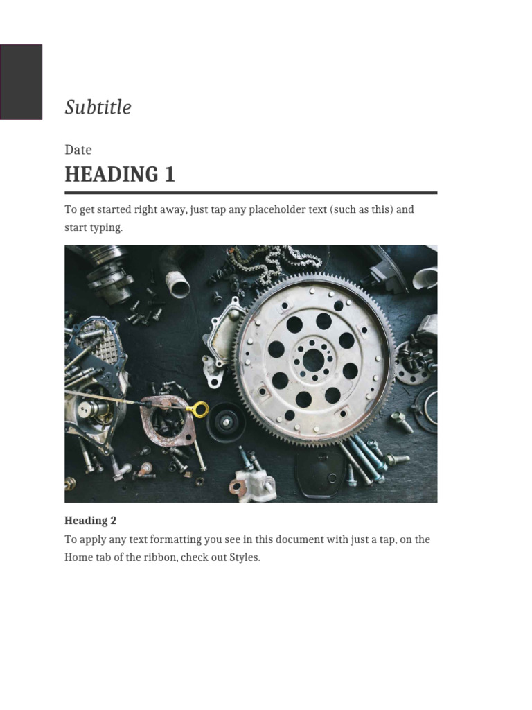 Quick Start Guide for Document Formatting | PDF