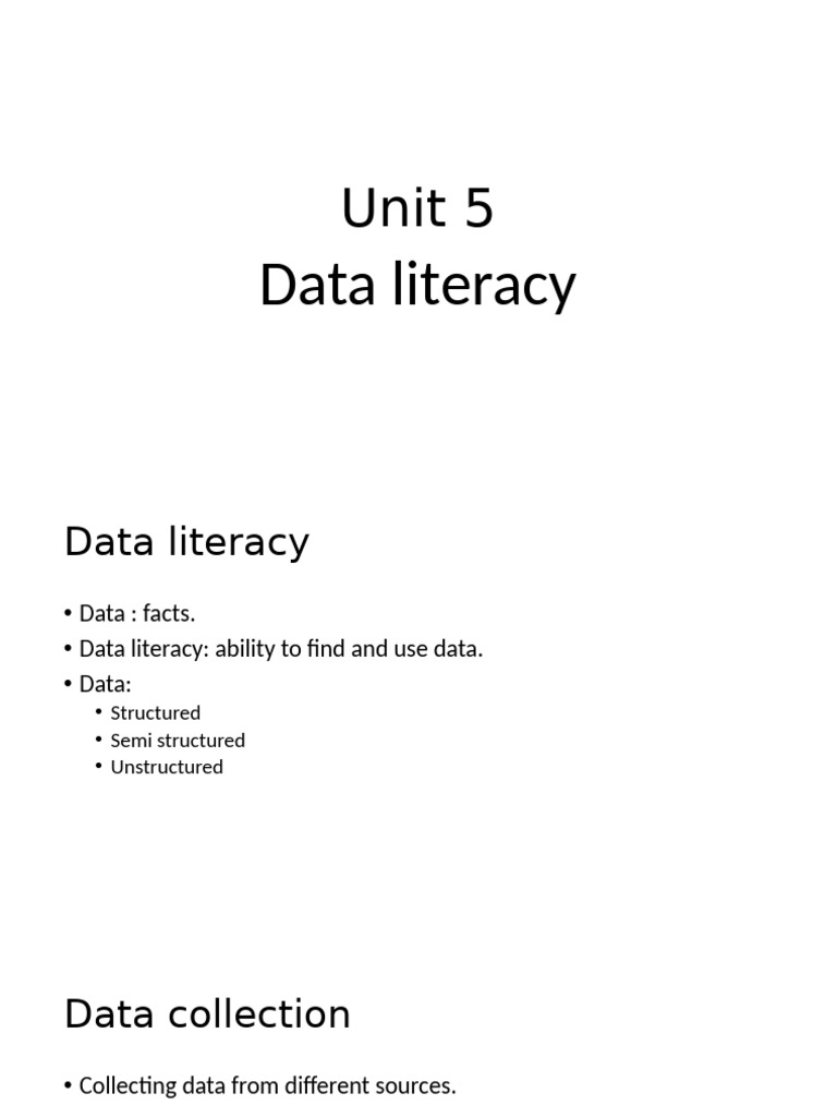 Data Literacy Ut2 | PDF