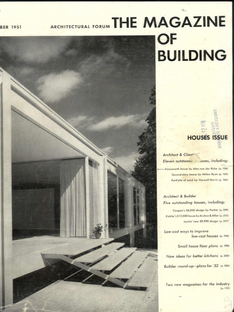 1951 Architectural Forum: House Designs | PDF | Architectural Design ...