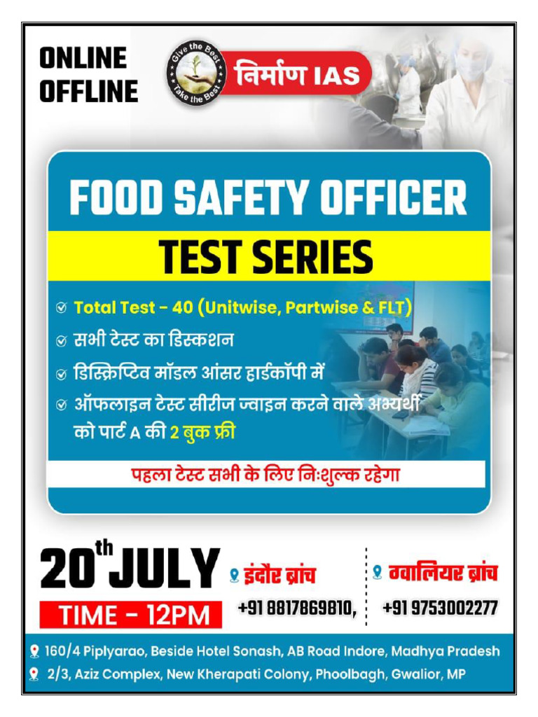FSO Exam Schedule and Syllabus 2025 | PDF