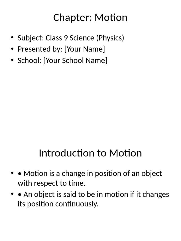 Understanding Motion in Physics | PDF | Velocity | Acceleration