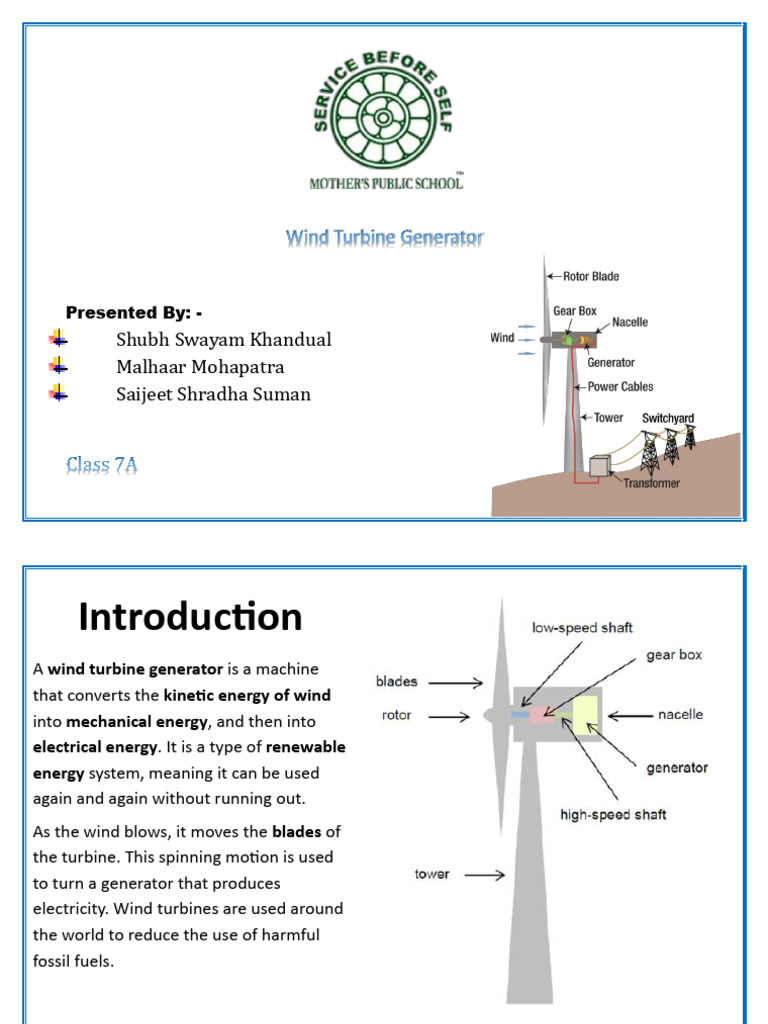 Wind Turbine Generator | PDF | Wind Turbine | Electric Generator