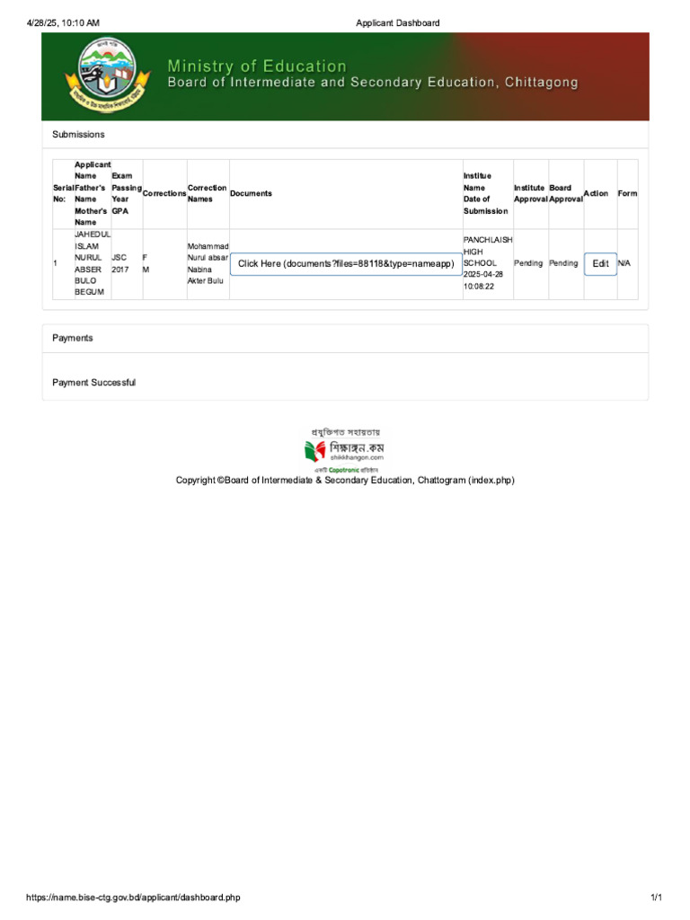 JSC Certificate | PDF